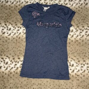 Y2k Aeropostale Navy Tee with Pink Accents